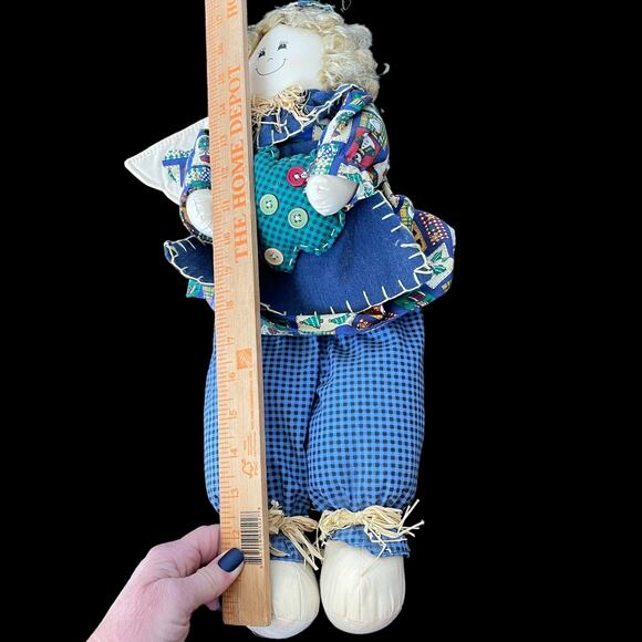 Tb Trading Country Angel Rag Doll Bean Bottom Shelf Sitter Farm Rustic Primitive - Picture 6 of 16